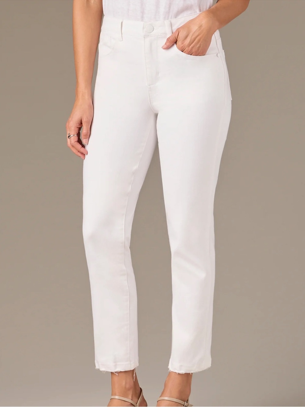 LOGAN HIGH RISE VINTAGE SKINNY JEANS WITH SUBTLE DESTRUCTION